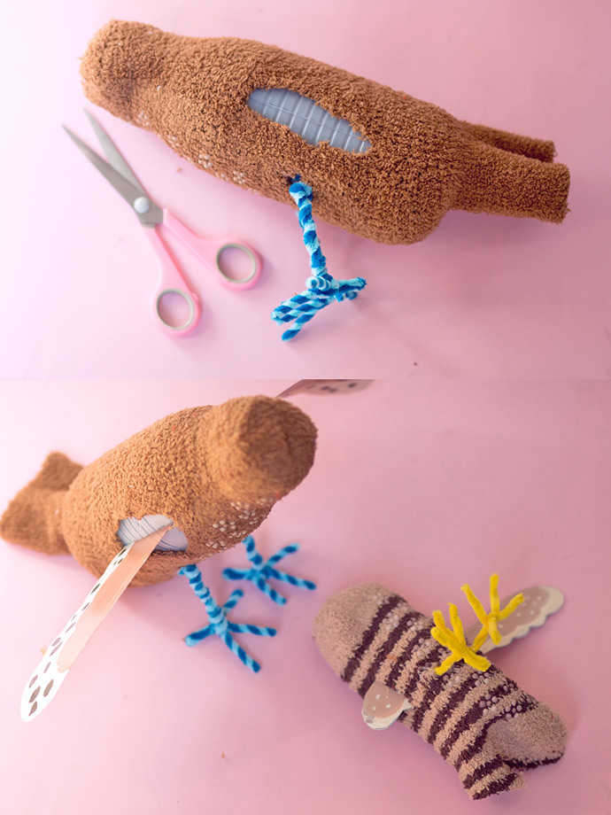 DIY Springtime Sock Sparrows