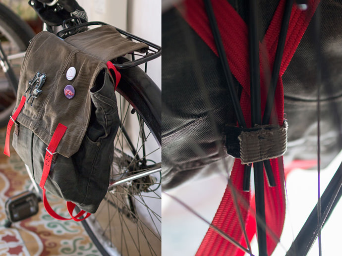 DIY Upcycled Jeans Bike Pannier