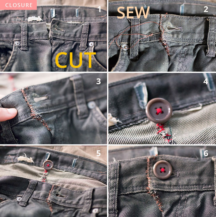 DIY Upcycled Jeans Bike Pannier