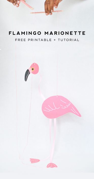 Make A DIY Flamingo Marionette