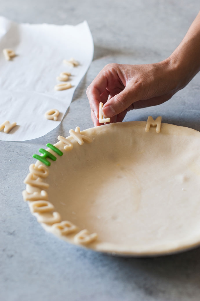 Alphabet Pie Crust Recipe & Tutorial