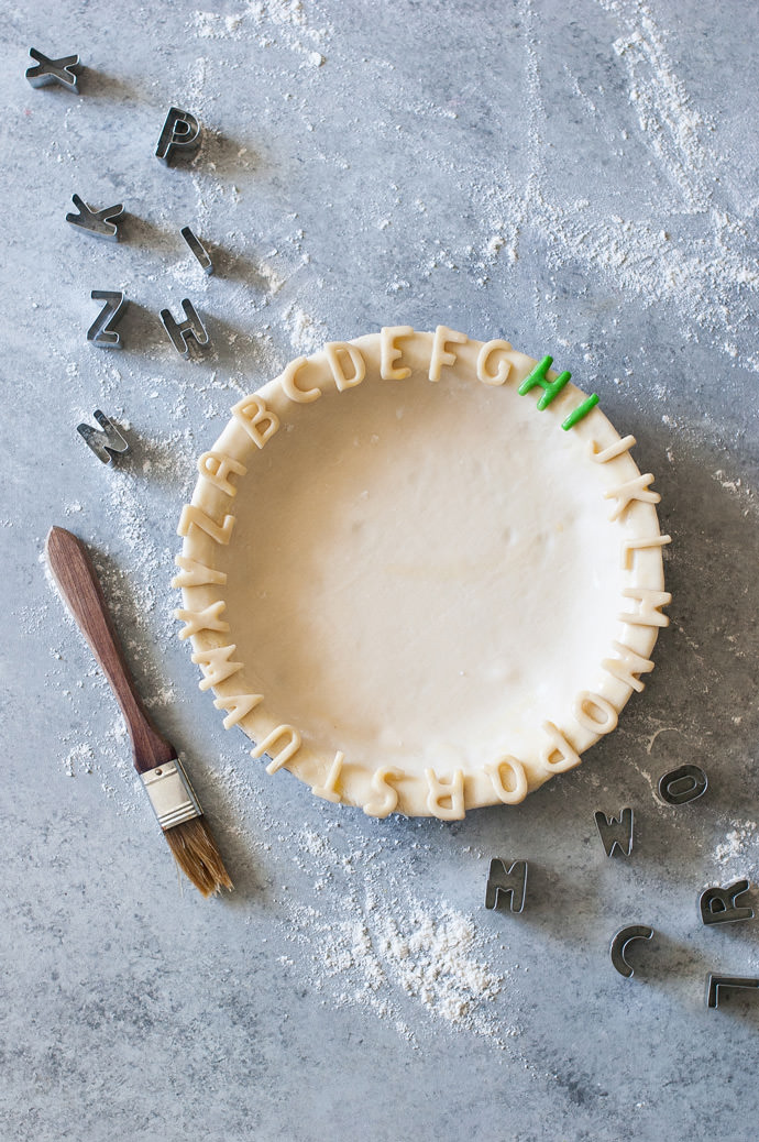 Alphabet Pie Crust Recipe & Tutorial