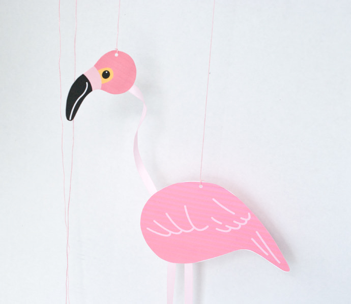 Make A DIY Flamingo Marionette