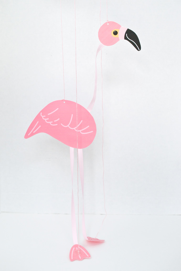 Make A DIY Flamingo Marionette