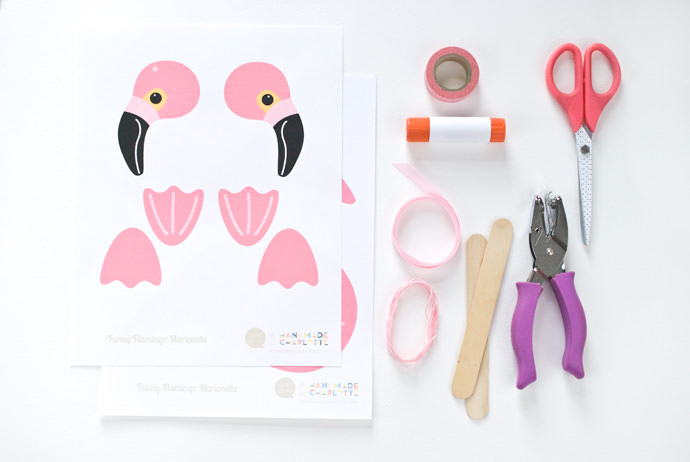 Make A DIY Flamingo Marionette
