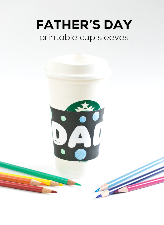 Father's Day Printable Coffee Sleeves