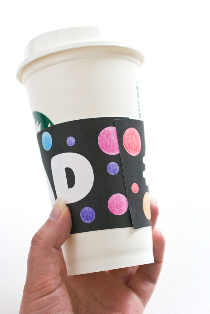 Father's Day Printable Coffee Sleeves