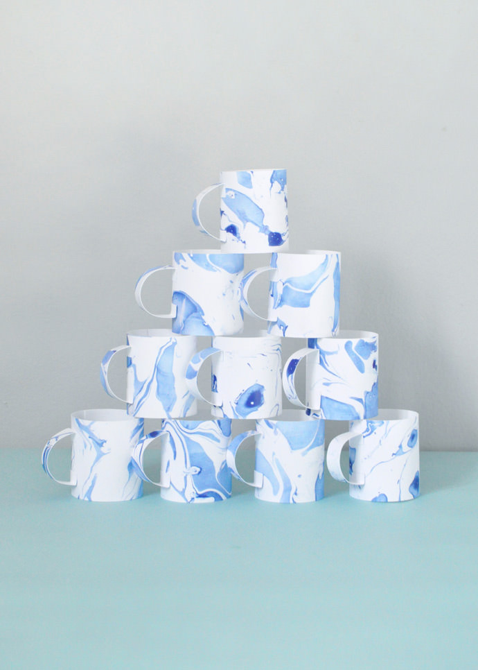 DIY Father's Day Paper Mugs