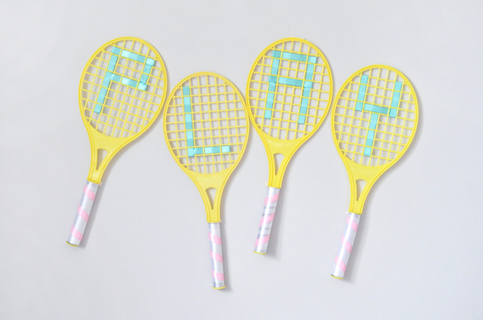 DIY Tennis Racquet Decor