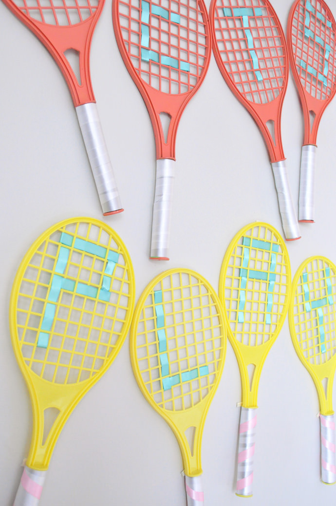 DIY Tennis Racquet Decor