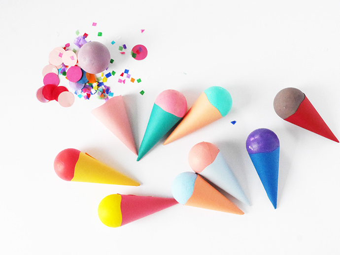 DIY Ice Cream Cone Party Favors