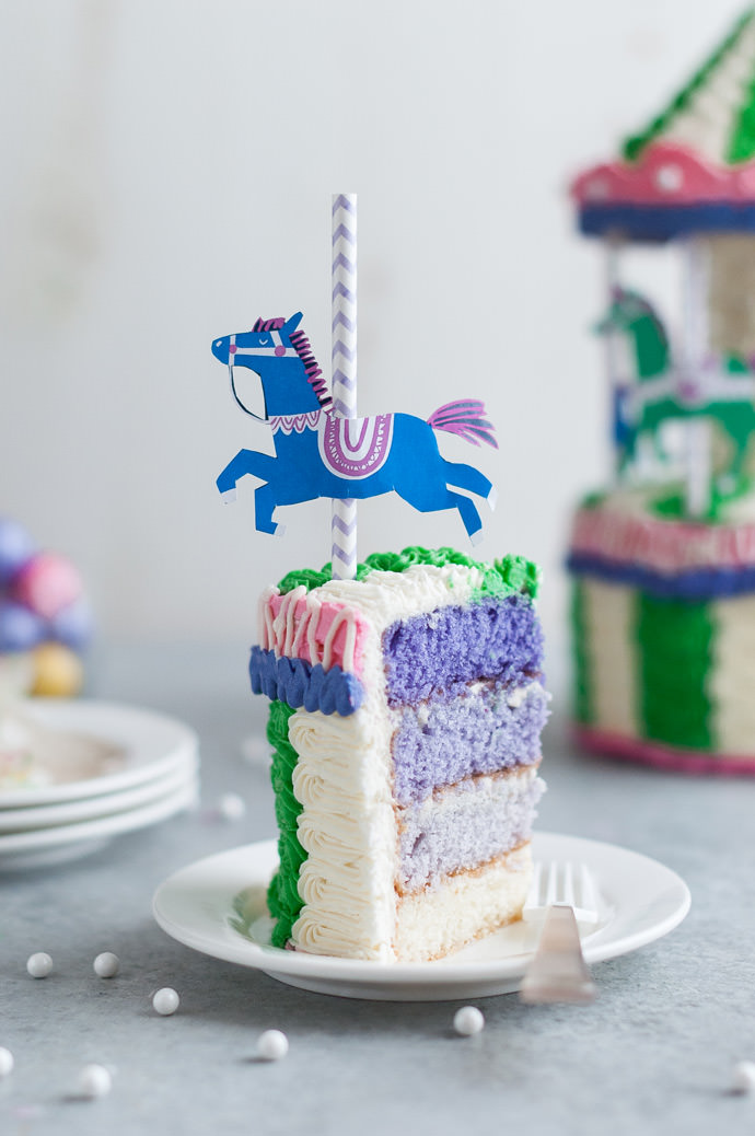 DIY Carousel Cake Tutorial and Recipe