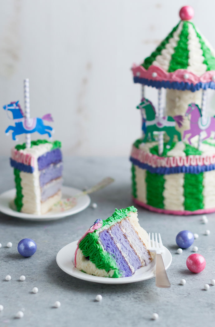 DIY Carousel Cake Tutorial and Recipe