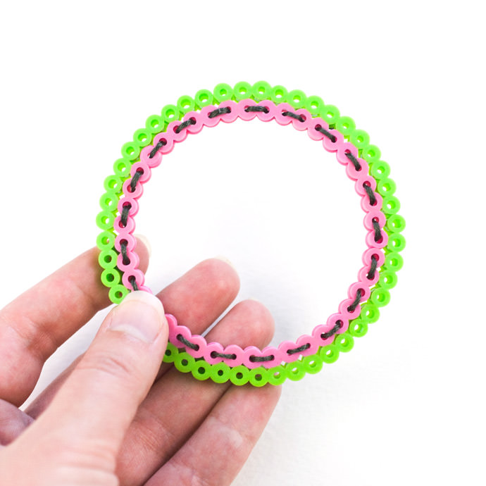 DIY Perler Bead Fruit Bracelets