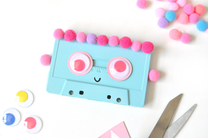 DIY Recycled Cassette Faces