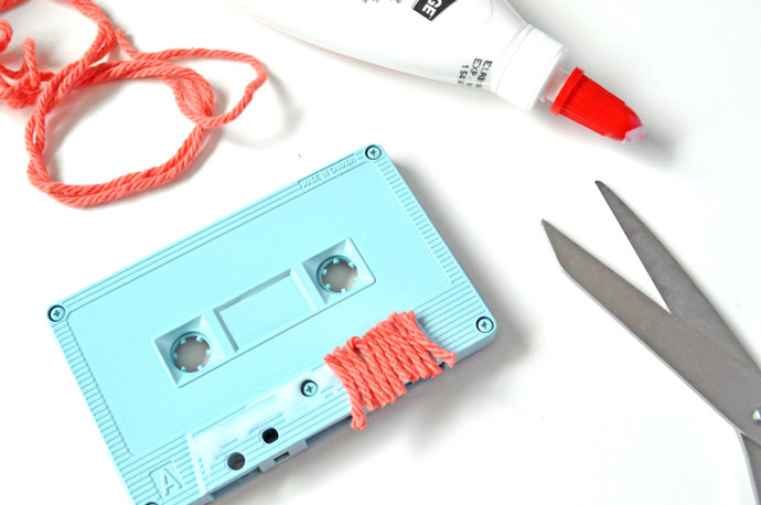 DIY Recycled Cassette Faces