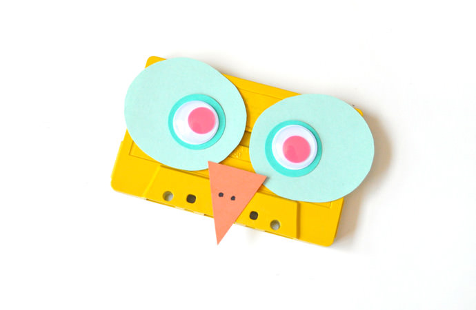 DIY Recycled Cassette Faces