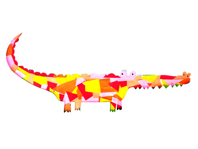 Crocodile Collage Art