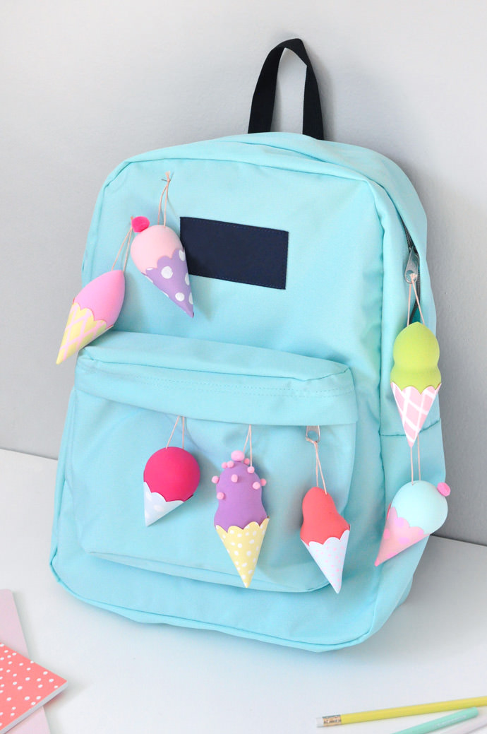 DIY Ice Cream Backpack Flair