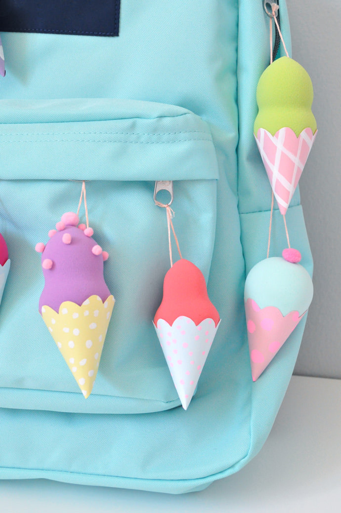 DIY Ice Cream Backpack Flair