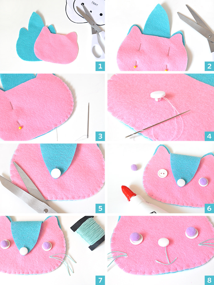 DIY Kitten Clutches