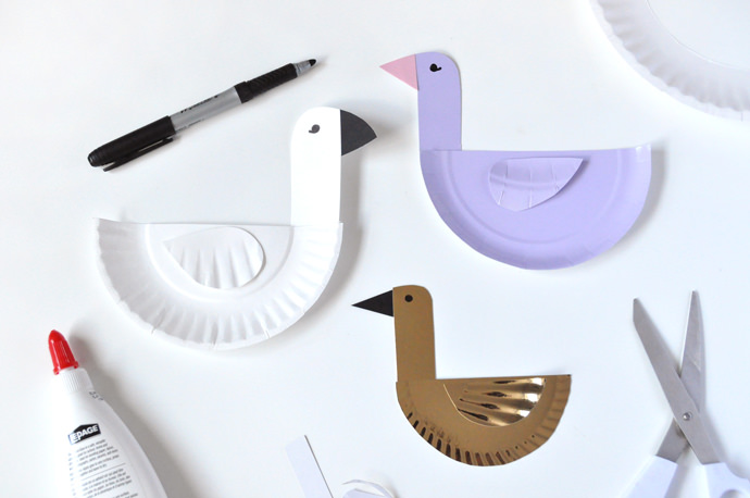 DIY Paper Plate Birds