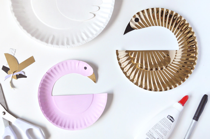 DIY Paper Plate Birds