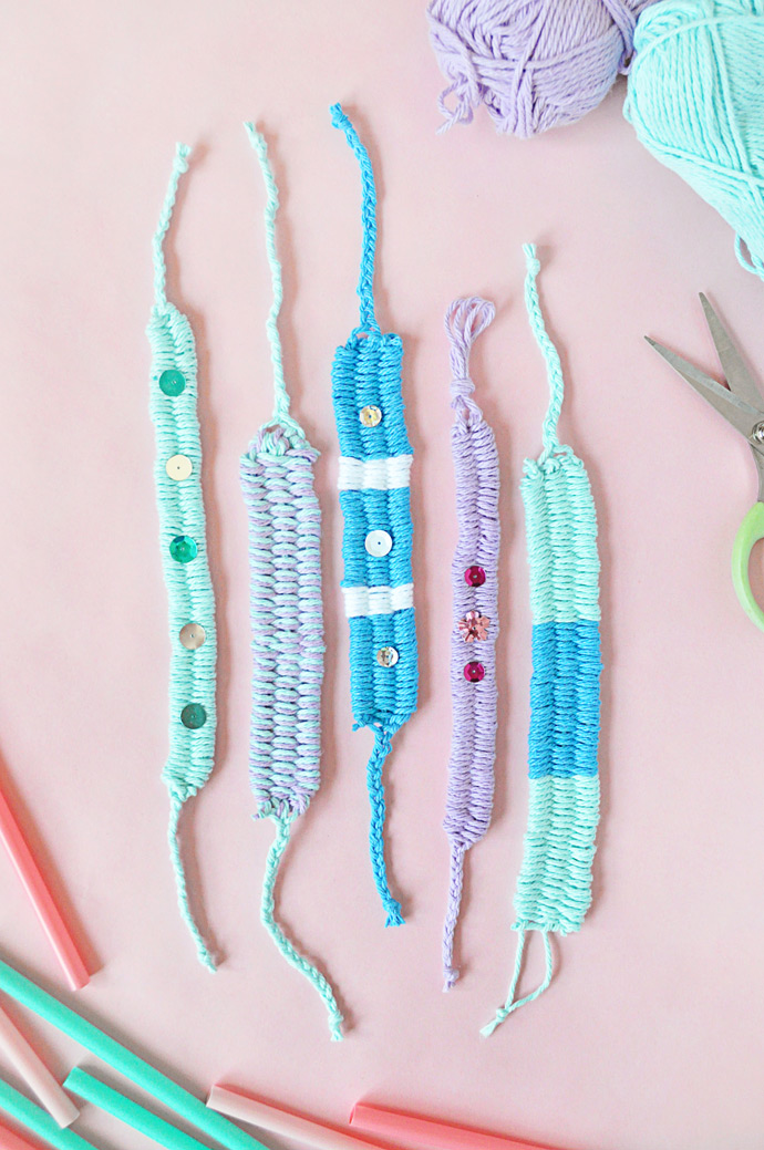 Woven Yarn Friendship Bracelets