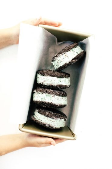 Recipe for Chocolate Mint Ice Cream Sandwiches