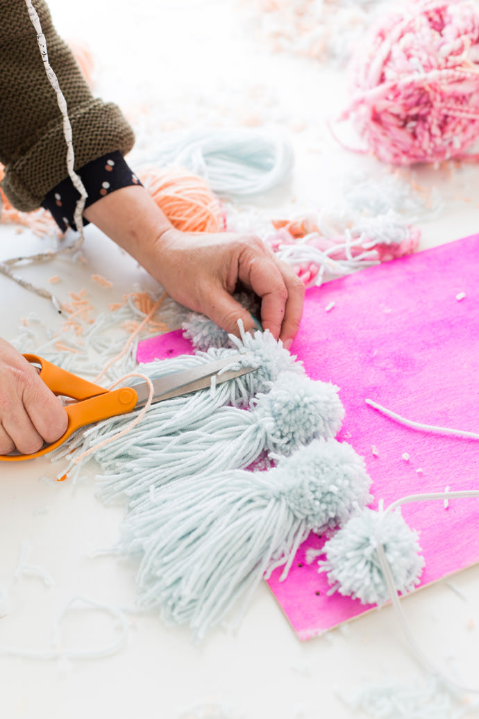 DIY Dyed Wall Weavings