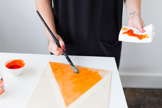 DIY Dyed Wall Weavings