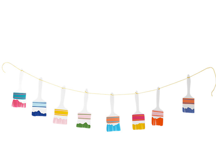 DIY Paper Paintbrush Garland