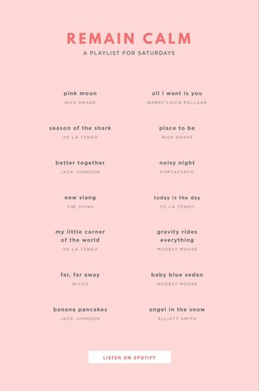 Summer Calm Playlist