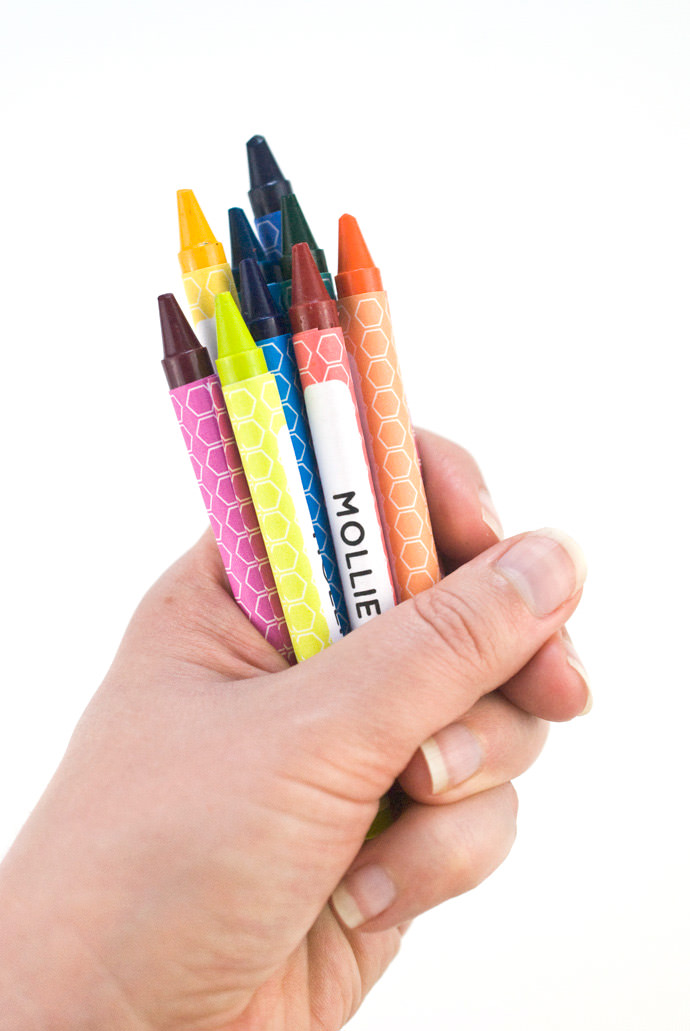 Printable Custom Crayon Wrappers