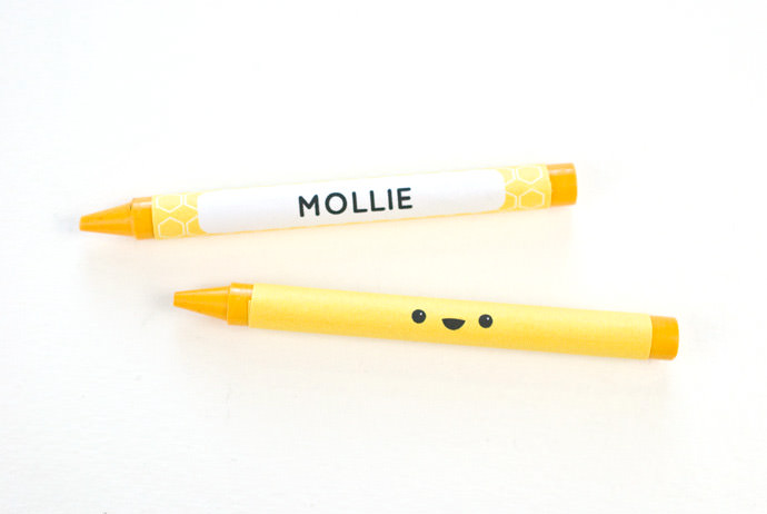 Printable Custom Crayon Wrappers