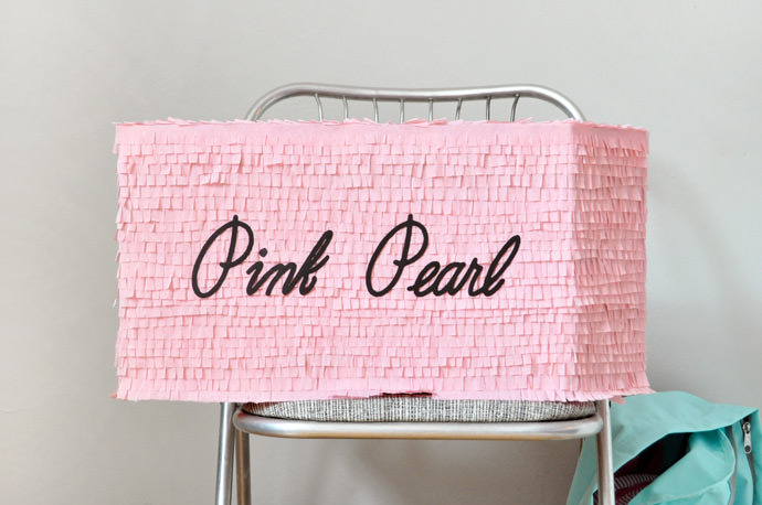 DIY Pink Pearl Eraser Back-to-School Pinata