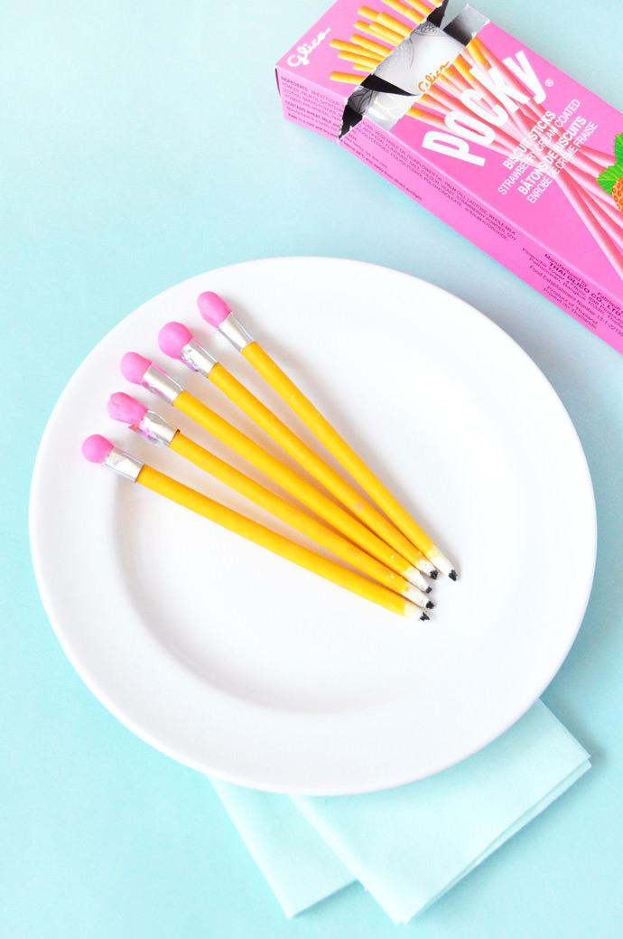 DIY Back-to-School Pocky Pencils