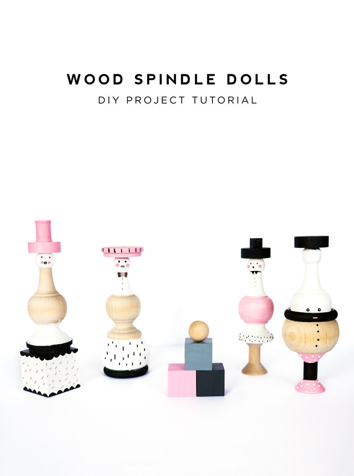 DIY Wood Spindle Dolls