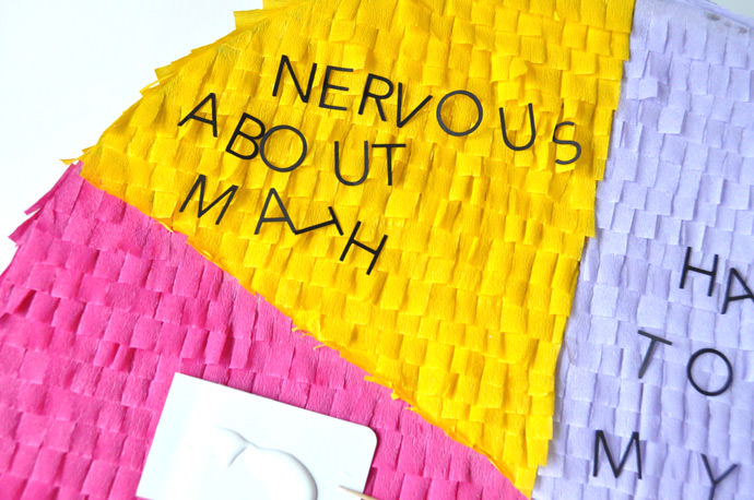 DIY Pie Chart Back-to-School Pinata