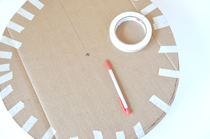 DIY Pie Chart Back-to-School Pinata