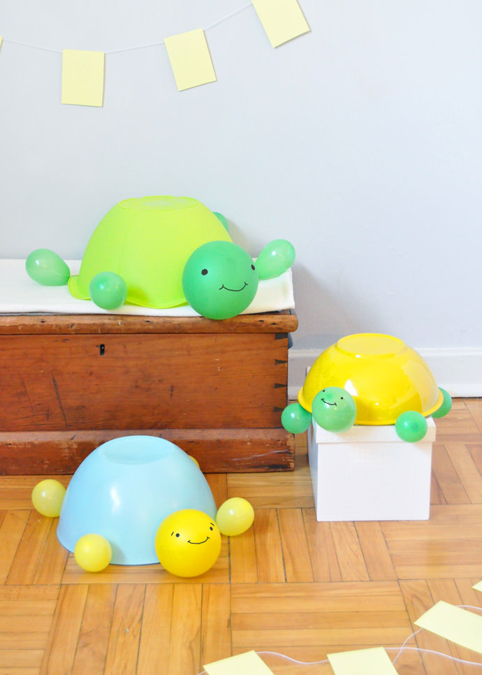 DIY Balloon Turtle Toys