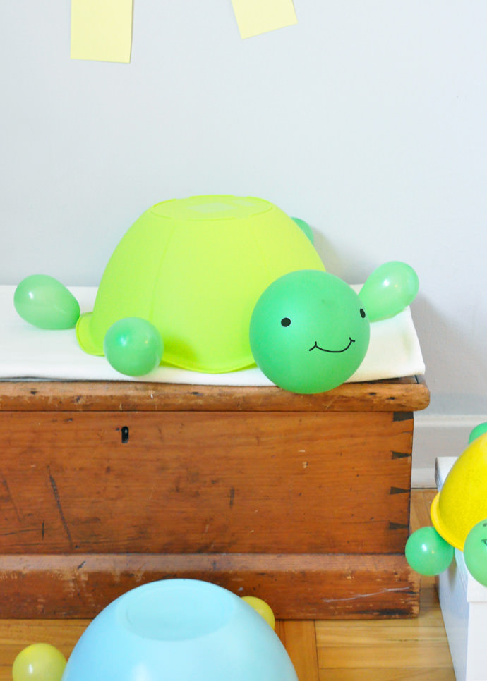 DIY Balloon Turtle Toys