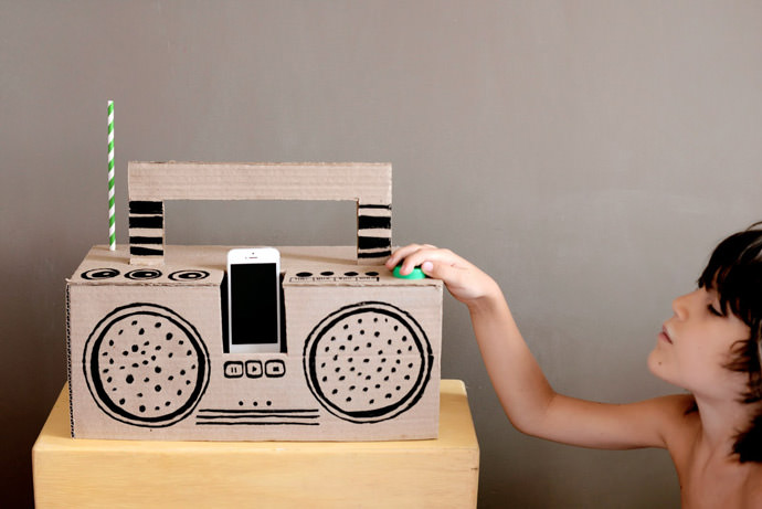 DIY Cardboard Boom Box