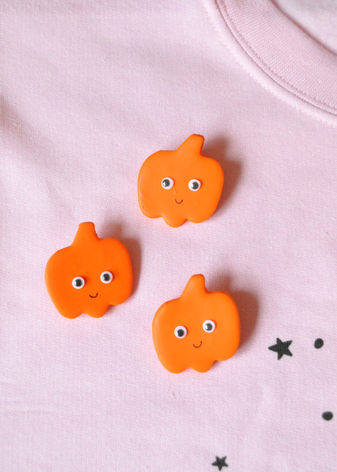 DIY Clay Halloween Pins