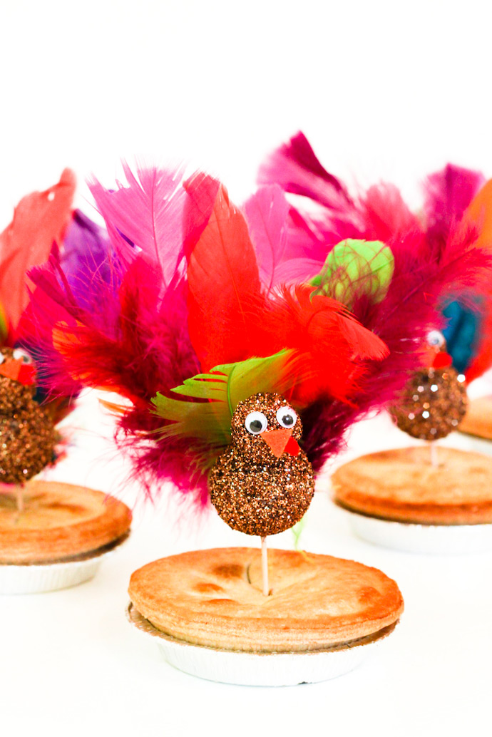 DIY Turkey Pie Toppers