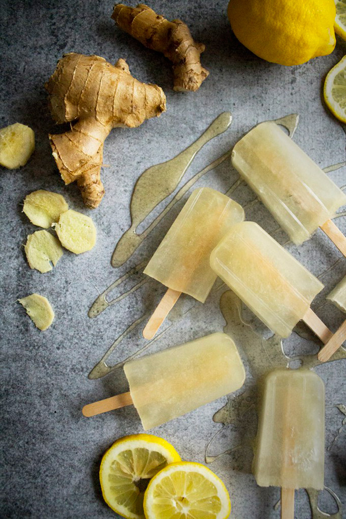 Throat-Soothing Chamomile Ginger Popsicles