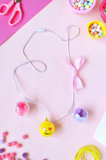 DIY Emoji Bubble Necklaces