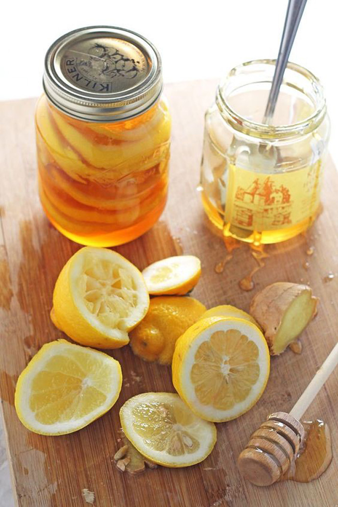 Natural Cold & Flu Remedy - Honey Lemon Ginger Jar