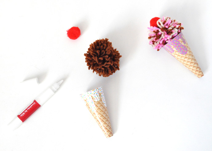 DIY Ice Cream Chandelier