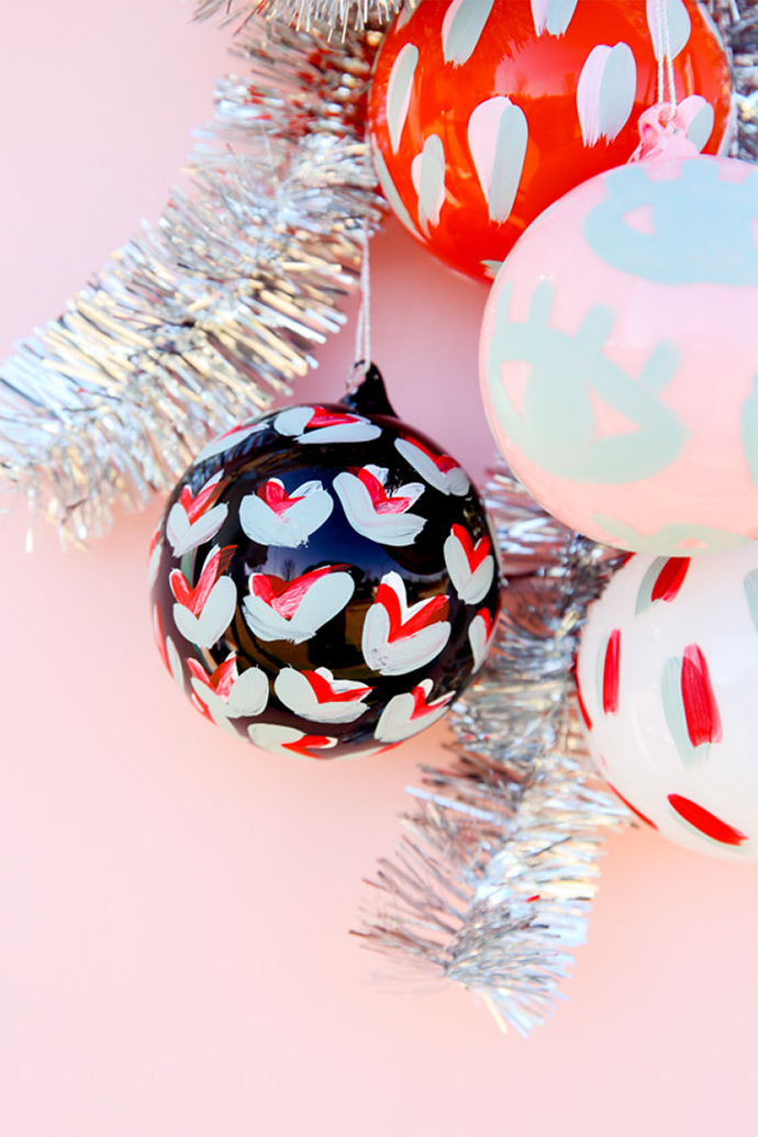 DIY Hand-Painted Pattern Ornaments